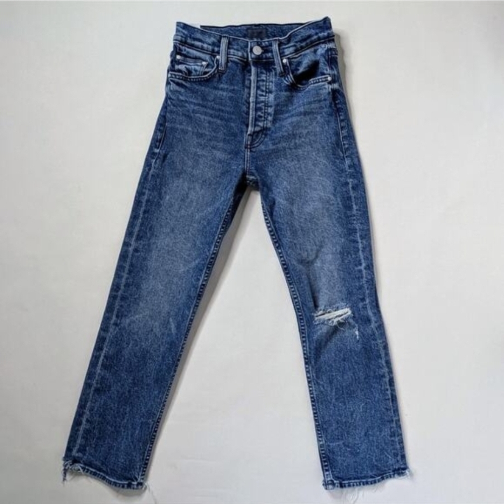 Mother Blue Distressed Jeans Size 24